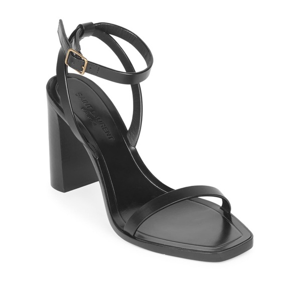 Saint Laurent Shoes - Saint Laurent Loulou Ankle Strap Leather Sandals